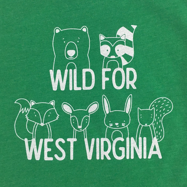 Wild for WV Kids Tee - Green